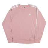 ADIDAS Womens Sweatshirt Pink Crew Neck S