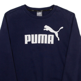 PUMA Mens Sweatshirt Blue Crew Neck S