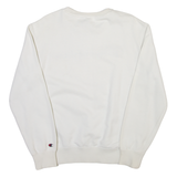 CHAMPION Mens Sweatshirt White Crew Neck M