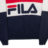FILA Womens Sweatshirt Blue Crew Neck M