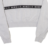 NIKE Air Womens Sweatshirt Grey 1/4 Zip S