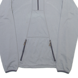 CALVIN KLEIN Golf Womens Sweatshirt Grey 1/4 Zip UK 10