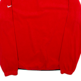 NIKE Mens Sweatshirt Red 1/4 Zip M