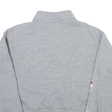 CHAMPION Womens Sweatshirt Grey 1/4 Zip S