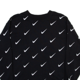 NIKE Womens Sweatshirt Black Crew Neck XS