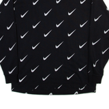 NIKE Womens Sweatshirt Black Crew Neck XS