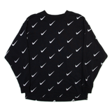 NIKE Womens Sweatshirt Black Crew Neck XS