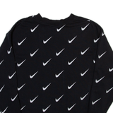 NIKE Womens Sweatshirt Black Crew Neck XS