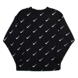 NIKE Womens Sweatshirt Black Crew Neck XS