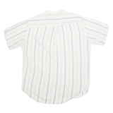 COUNTRY SPORT PRODUCTS Womens Printed Shirt Cream Button Neck Pinstripe M