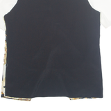 YOUR SIXTH SENSE Womens Printed Blouse Cream 90s Crazy Pattern UK 18