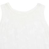 ULUWATU Womens Vest White Sleeveless Floral S