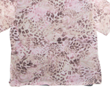 FRANK WALDER Womens Printed Top Pink Paisley UK 16