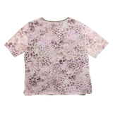 FRANK WALDER Womens Printed Top Pink Paisley UK 16