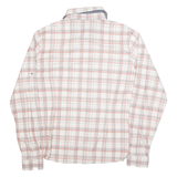 SALEWA Womens Printed Shirt Pink Collared Long Sleeve Check UK 16