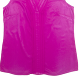 BANANA REPUBLIC Womens Vest Pink V-Neck Sleeveless XS