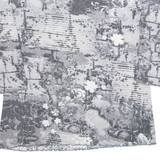 HARMONY Womens Printed Top Grey 3/4 Sleeve Floral L