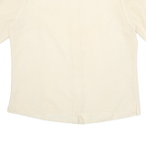 Womens Top Yellow Button Neck 90s UK 20