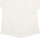 AN'GE Womens Blouse Cream V-Neck S