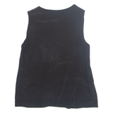SANDRO Womens Vest Black Sleeveless Silk S