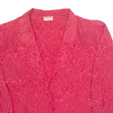 SOMMERMANN Womens Blouse Red V-Neck Long Sleeve 80s S