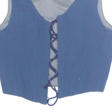 Womens Corset Blue Sleeveless S