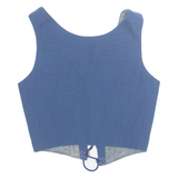 Womens Corset Blue Sleeveless S