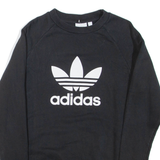 ADIDAS Mens Sweatshirt Black Crew Neck S