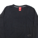 NIKE Womens Sweatshirt Black Crew Neck M