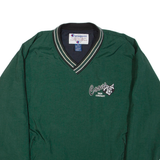 CHAMPION Mens Sweatshirt Green V-Neck Nylon 2XL