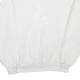 JERZEES Womens Sweatshirt White Collared L