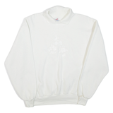 JERZEES Womens Sweatshirt White Collared L