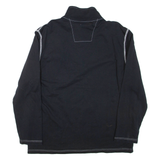 NAUTICA Mens Sweatshirt Black 1/4 Zip XL