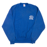 JERZEES Mens Sweatshirt Blue Crew Neck XL