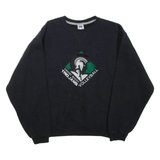 RUSSELL ATHLETIC Volleyball Mens Sweatshirt Black Crew Neck L
