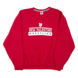 RUSSELL ATHLETIC New Palestine Wrestling Mens Sweatshirt Red Crew Neck XL