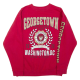 Georgetown Washington Dc Mens Sweatshirt Red Crew Neck L