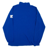 ADIDAS Mens Sweatshirt Blue 1/4 Zip L