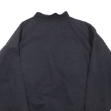 Mens Sweatshirt Black Collared L