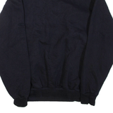 GAME Mens Sweatshirt Black 1/4 Zip L