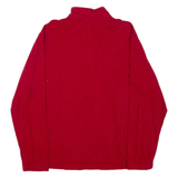 CHAPS Mens Sweatshirt Red 1/4 Zip L