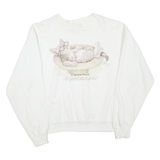 OCEAN FASHIONS Virginia Beach Womens Sweatshirt White Crew Neck USA L