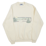 LEE Michigan Womens Sweatshirt Yellow Crew Neck M