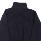 GAME Mens Sweatshirt Black 1/4 Zip XL