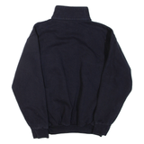 GAME Mens Sweatshirt Black 1/4 Zip XL