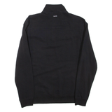 CALVIN KLEIN Mens Sweatshirt Black 1/4 Zip M