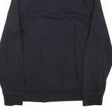 TOMMY HILFIGER Mens Sweatshirt Black 1/4 Zip M
