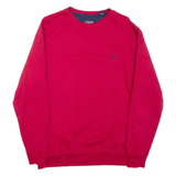 CHAPS Mens Sweatshirt Red Crew Neck M