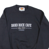 HARD ROCK CAFE Paris Mens Sweatshirt Black Crew Neck XL