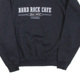HARD ROCK CAFE Paris Mens Sweatshirt Black Crew Neck XL